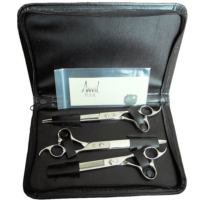 Anvil 8.5" 3 Pc Kit (AN1008) Scissor Sets Deboer Grooming Supplies
