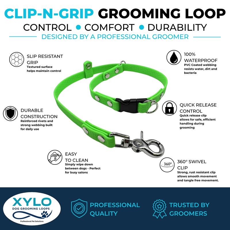Xylo Clip-N-Grip Slip Loop - Neon Green