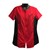 Fitted Smock Large Red/black