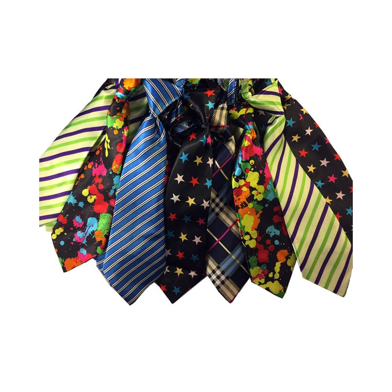 Large Necktie - Assorted-Adj. - 25 Pck