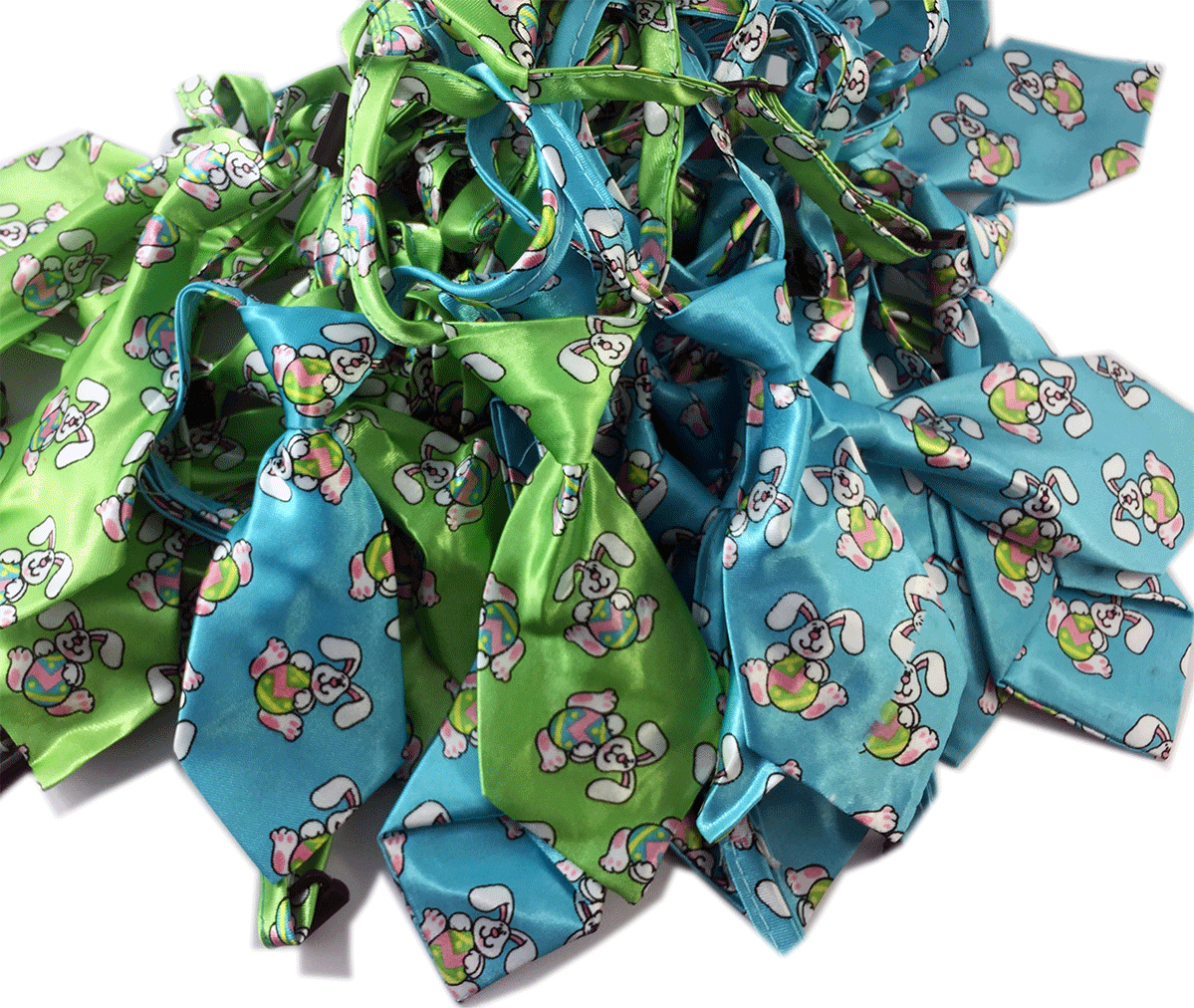 Easter Small Necktie Adj. 25 Pck (SP443E) Bandanas, Bows, Ribbon