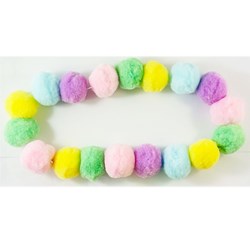 Easter Pompom Collars 12 pk - Medium