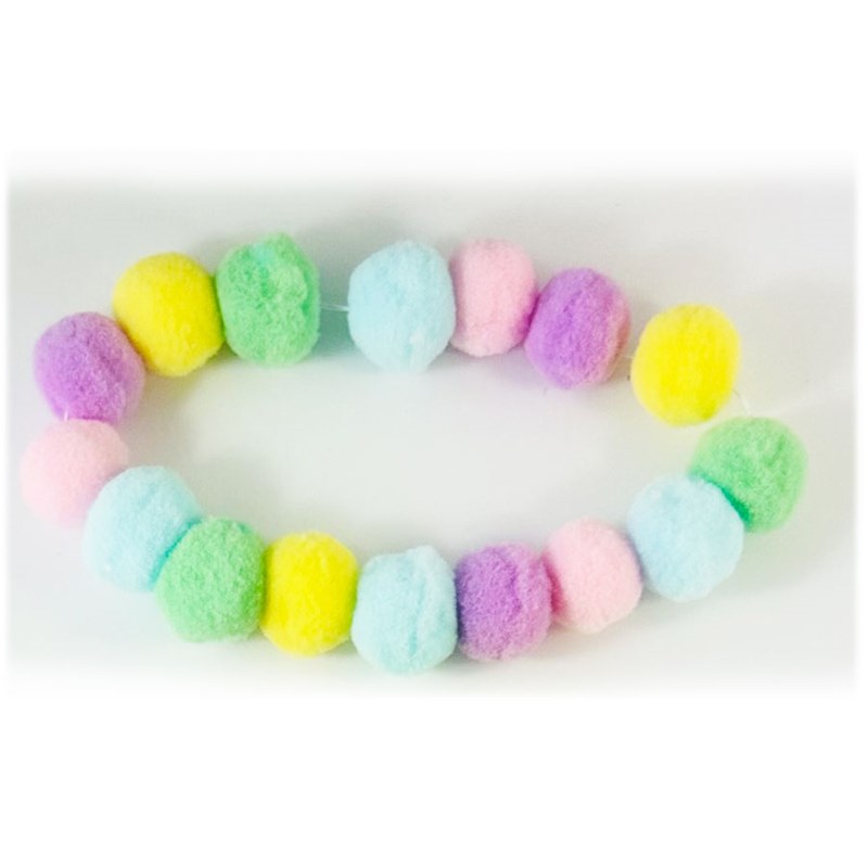 Easter Pompom Collars 12 pk - Small